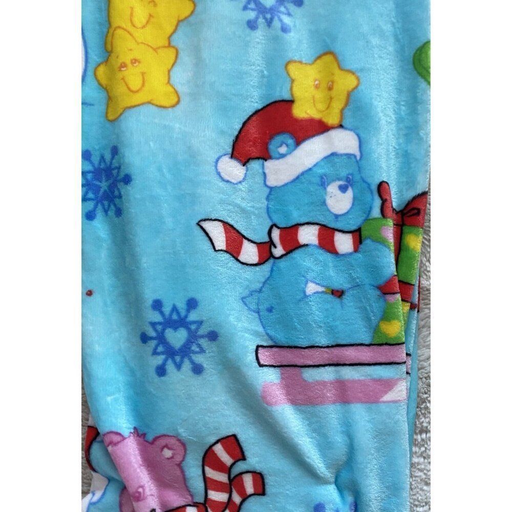 Care Bears Christmas Blanket Throw BLUE 50 X 70” Snowman Holiday Sled‎ Viral NEW - Picture 12 of 16